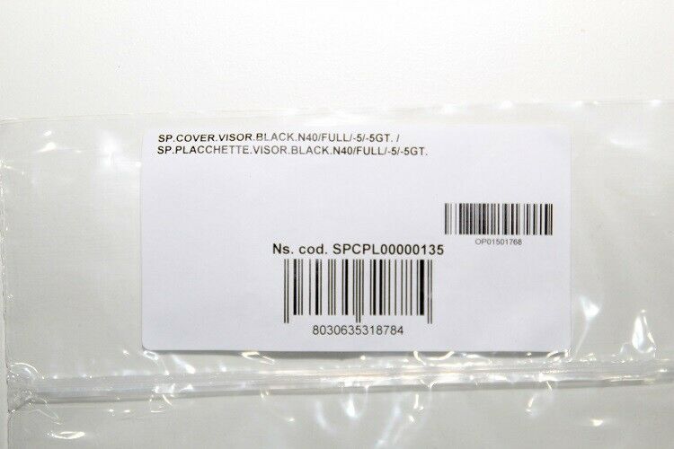 Nolan Helmets Spareparts (N40 / N40 FULL / N40-5 / N40-5GT Cover Visor - Black) - Fresh Stock Dated February 2026