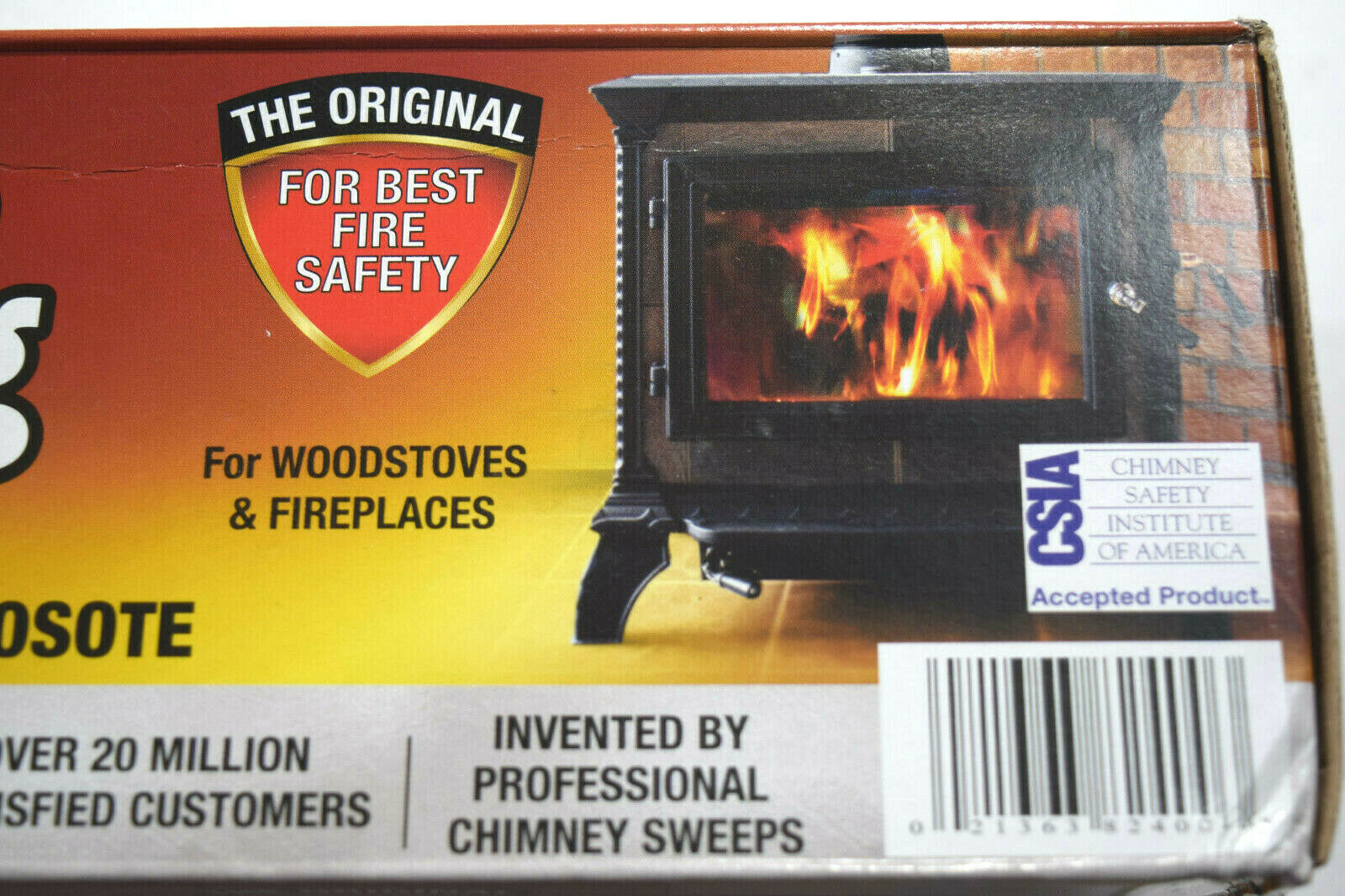 Creosote Sweeping Log Reduces Dangerous Creosote NIB - Fresh Stock Dated December 2025