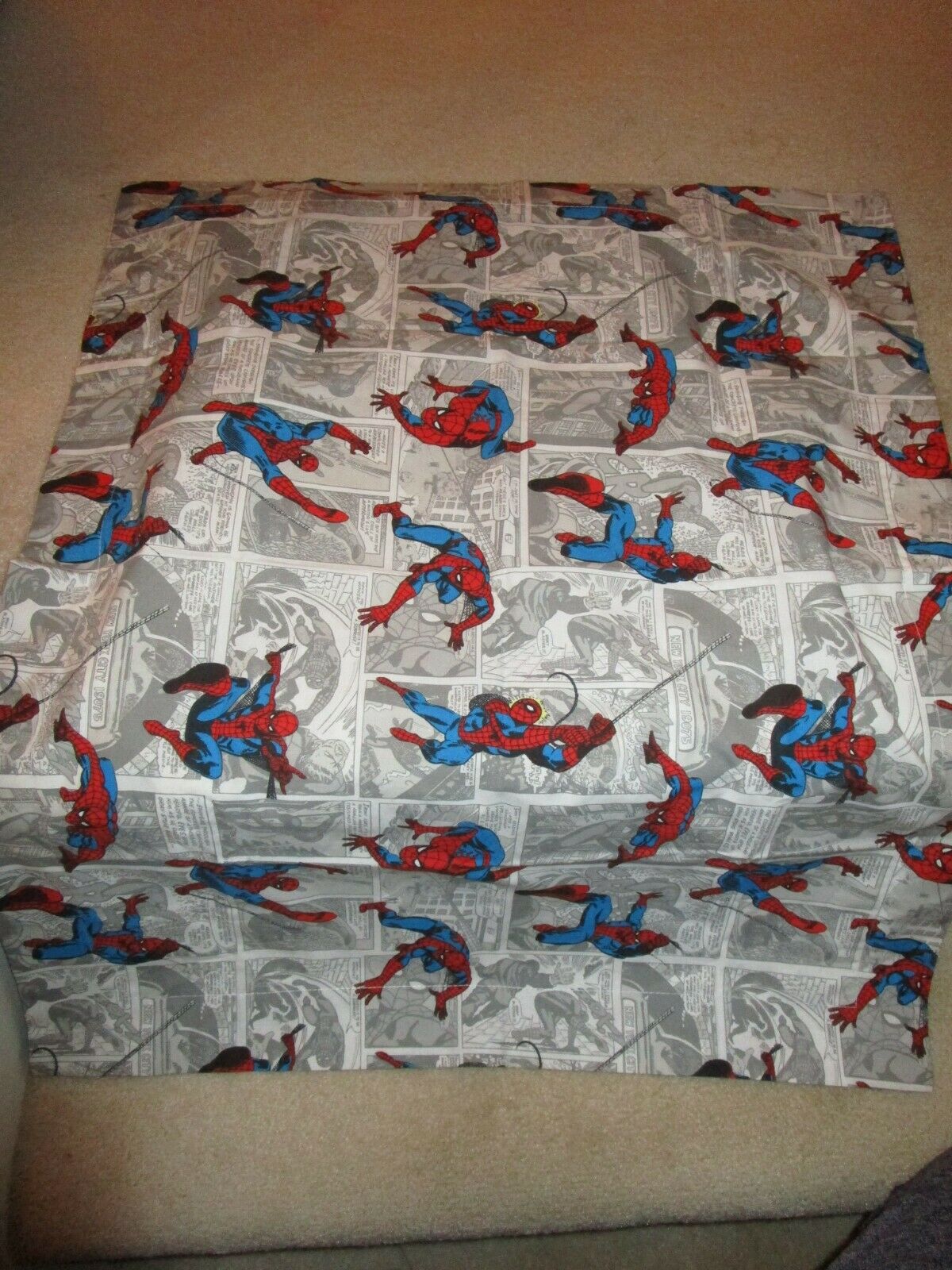 NEW POTTERY BARN KIDS SPIDERMAN 24 X 30 PILLOW COVER - Fresh Stock Dated December 2025