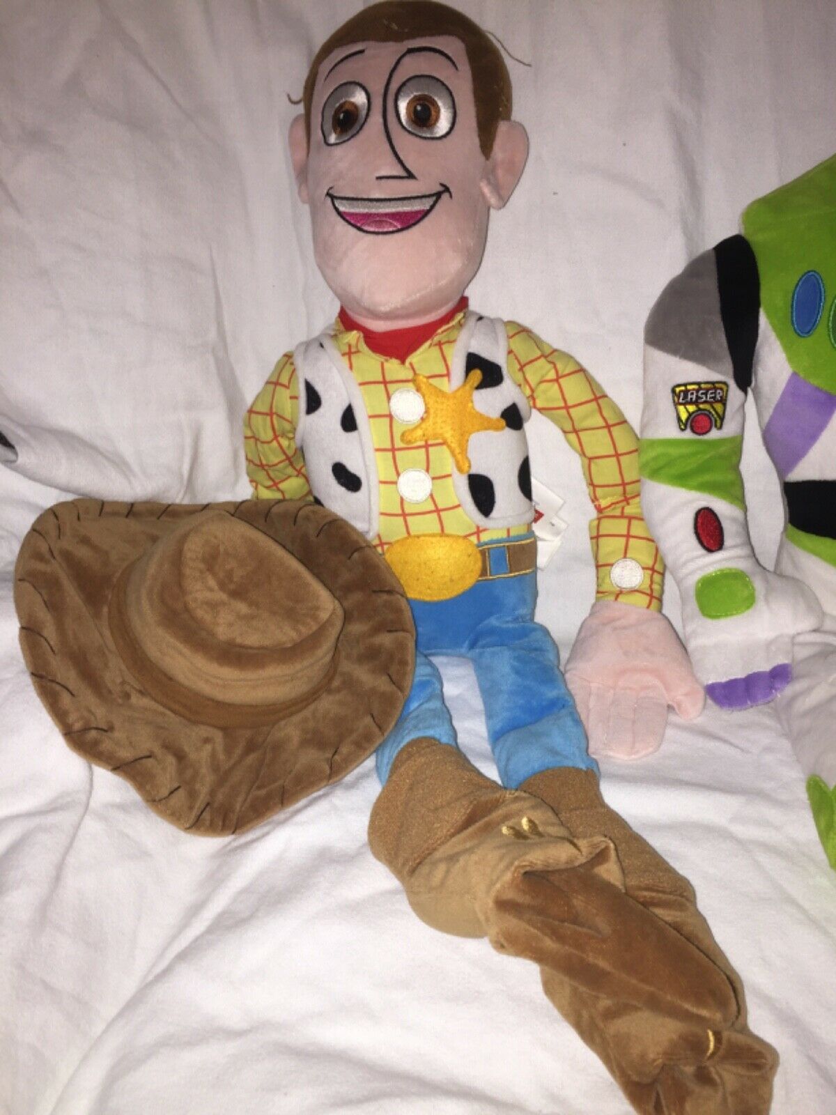 Disney Toy Story Woody & Buzz Pillowtime Pal Cuddle Pillows + Plush Hamm & Rex - Fresh Stock Dated December 2025