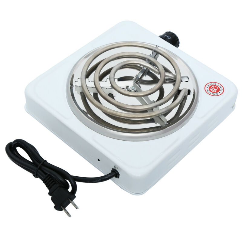 1000W Portable Electric Single Burner Hot Plate Kitchen Stove RV Dorm Cooktop - Fresh Stock Dated February 2026