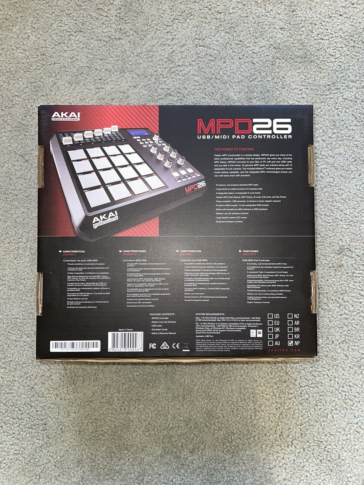 AKAI Professional MPD26 USB/MIDI Pad Controller Unit Brand New - Fresh Stock Dated February 2026