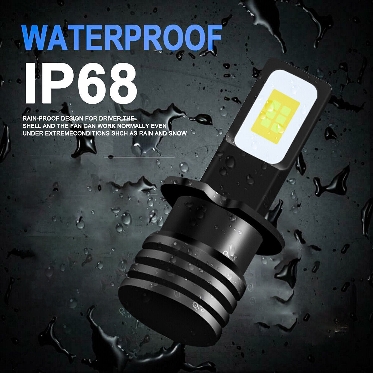 H3 LED Bulbs DRL Fog Light Lamps for Polaris Slingshot S SL SLR 2015-2019 2X - Fresh Stock Dated February 2026