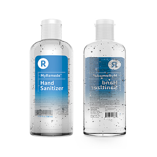 MyRemede Hand Sanitizer 3.38 fl oz 12/25/50/100 75% Alcohol No-Scent Gel - Fresh Stock Dated February 2026