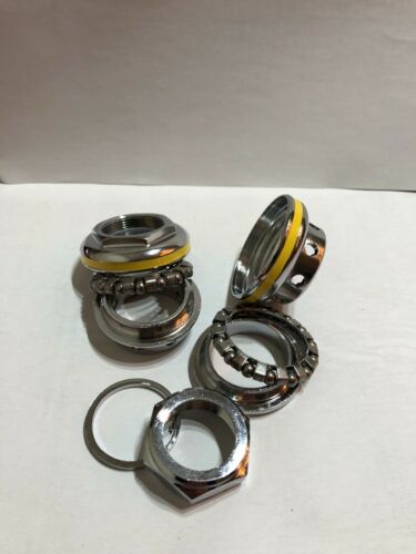 NOS ORIGINAL 80's YST OR TANGE MX3 HEADSET YELLOW CHROME CHROMOLY OLD SCHOOL BMX - Fresh Stock Dated December 2025