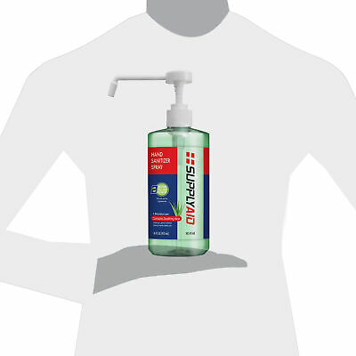 SUPPLYAID RRS-HS16B Dual Action Hand Sanitizer Spray w/Soothing Aloe | 16-Oz - Fresh Stock Dated February 2026