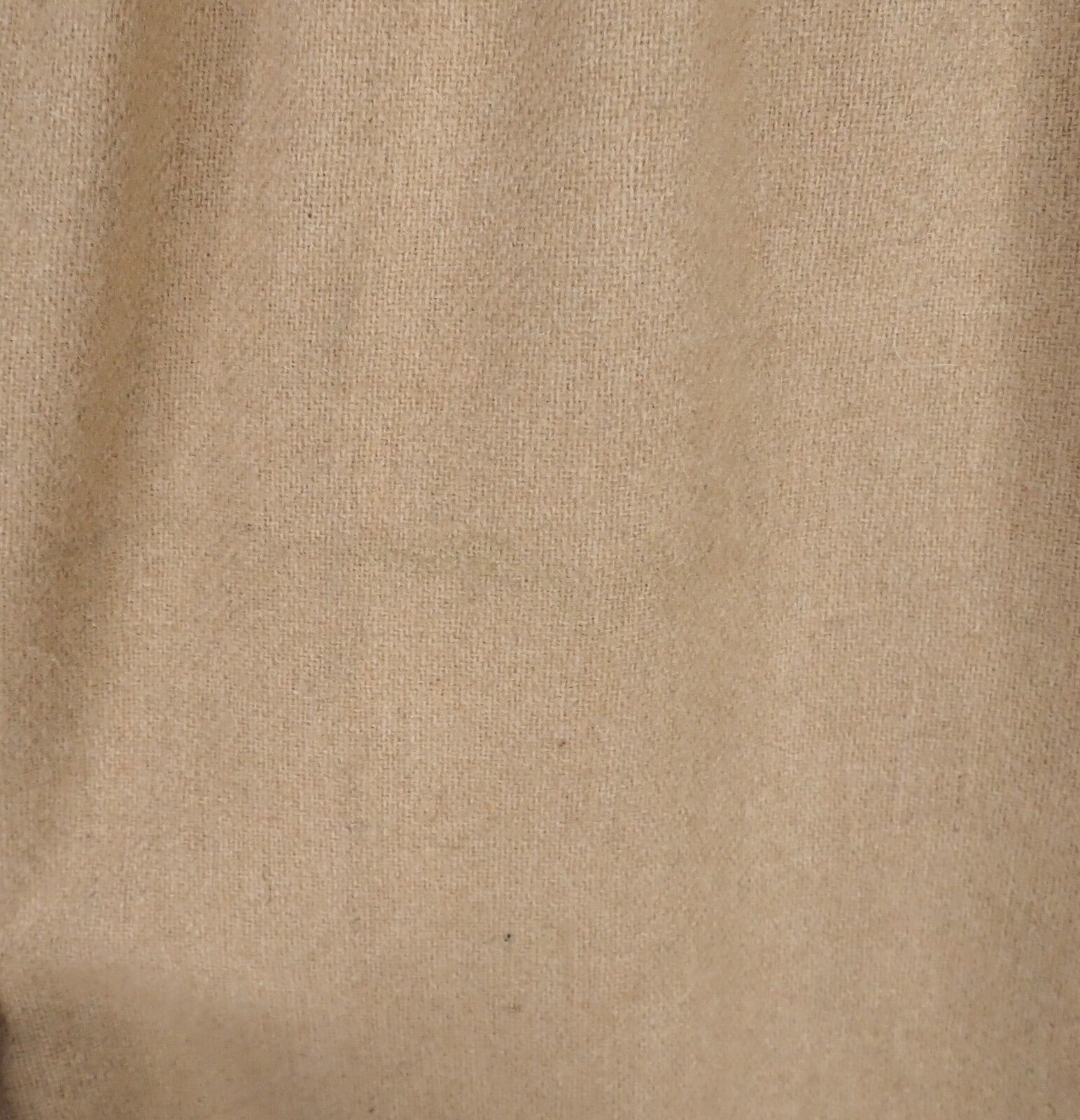 Vintage 80s Claude Fawn Tan 100% Wool Embroidered Border A-Line Skirt M 29