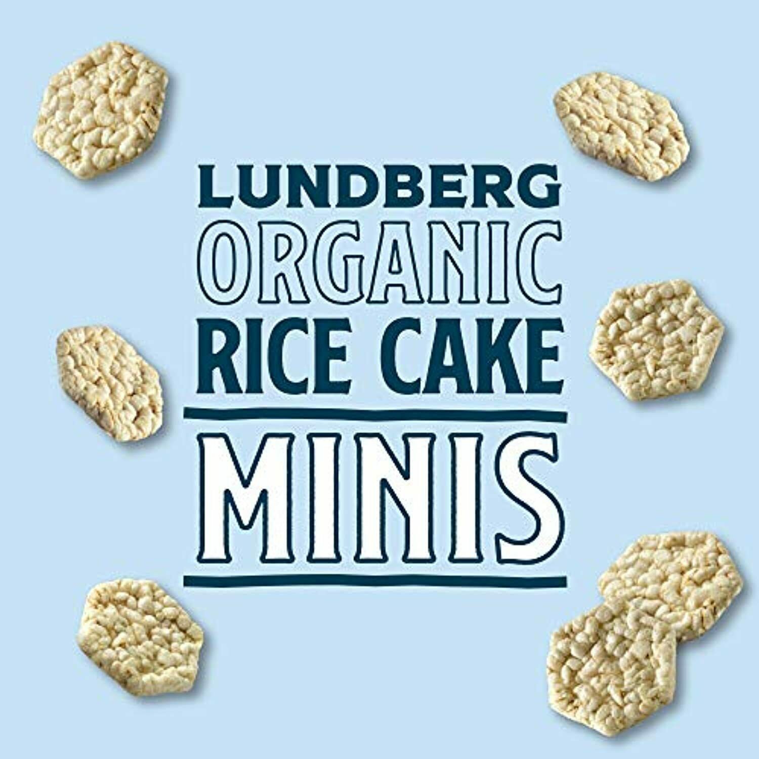 Lundberg Organic Sea Salt Rice Cake Minis, 5oz (6 Count), Gluten-Free, Vegan - Fresh Stock Dated December 2025