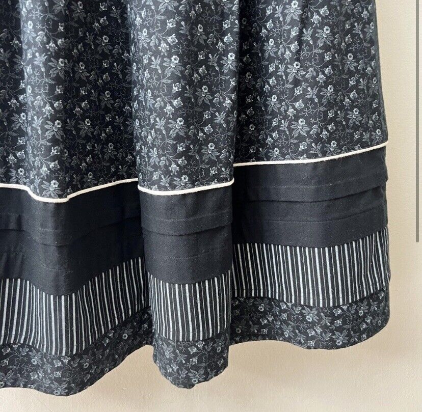 Vtg Handmade Cottagecore Floral Prairie Skirt Midi Pleated Gunne Sax Style Sz 10 - Fresh Stock Dated March 2026