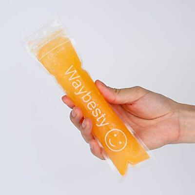 Disposable Ice Popsicle Molds Pop Bags Pouch with Zip Seals & Funnel 150 Pcs DIY - Fresh Stock Dated December 2025