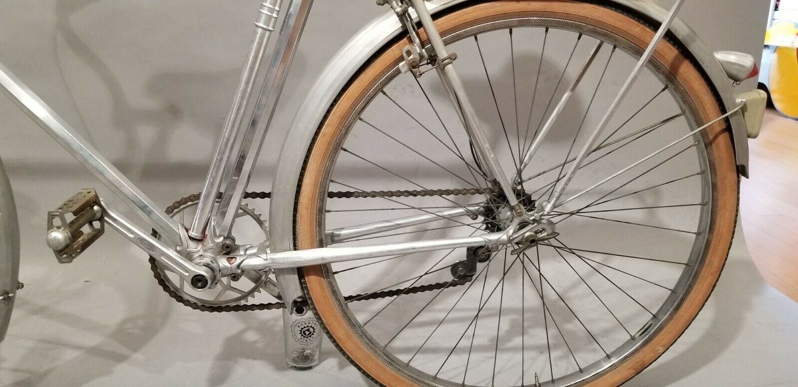 Carminargent Bicycle Alum. 1940's French cruiser 650B Simplex Stronglight Lefol - Fresh Stock Dated December 2025