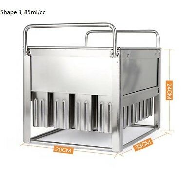 Commercial popsicle molds ice cream molds  reuseable 6 different size to select - Fresh Stock Dated December 2025