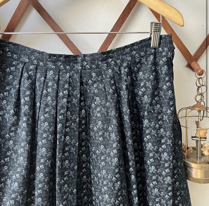 Vtg Handmade Cottagecore Floral Prairie Skirt Midi Pleated Gunne Sax Style Sz 10 - Fresh Stock Dated March 2026