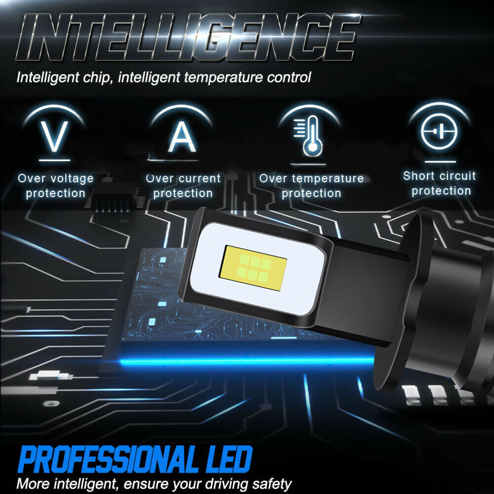 H3 LED Bulbs DRL Fog Light Lamps for Polaris Slingshot S SL SLR 2015-2019 2X - Fresh Stock Dated February 2026