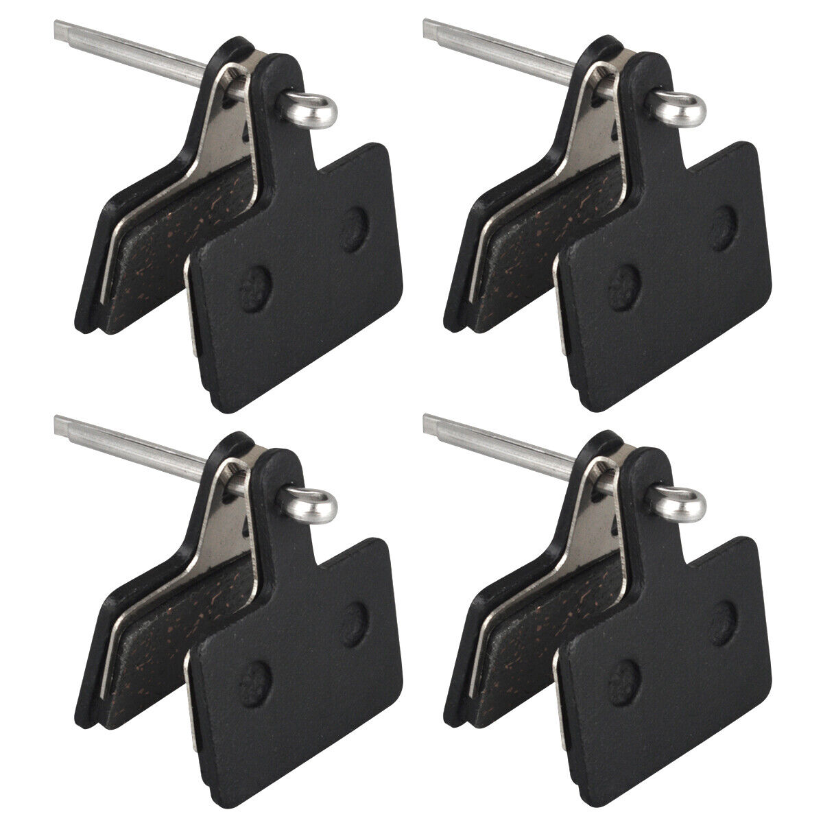 4 Pair Bicycle Resin Disc Brake Pads For Shimano Deore B01S B01 INCL SPLIT PIN - Fresh Stock Dated February 2026
