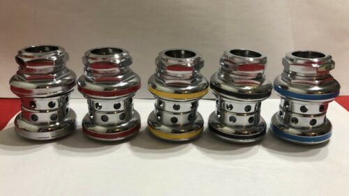 NOS ORIGINAL 80's YST OR TANGE MX3 HEADSET YELLOW CHROME CHROMOLY OLD SCHOOL BMX - Fresh Stock Dated December 2025