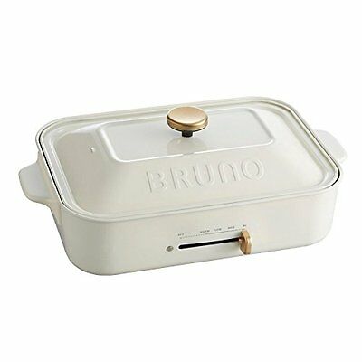 New BRUNO Compact Hot Plate White BOE021-WH AC100W Grill Takoyaki Free Shipping - Fresh Stock Dated December 2025