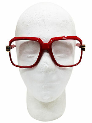 Oversized Red Hip Hop Glasses Rapper Run DMC Gazelle Rap Sunglasses 80s Metal - Fresh Stock Dated February 2026