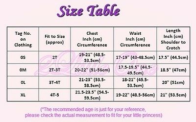 Girl Rosettes Ballet Tutu Dance Costume Fairy Fancy Dress Leotard Size 2T-5 #019 - Fresh Stock Dated February 2026