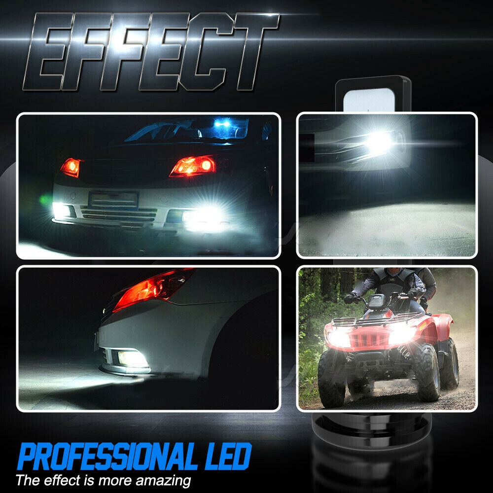 H3 LED Bulbs DRL Fog Light Lamps for Polaris Slingshot S SL SLR 2015-2019 2X - Fresh Stock Dated February 2026