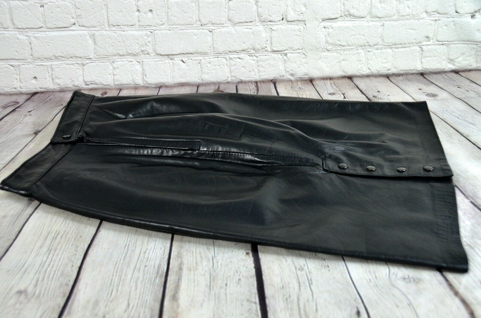 Trumps Sport Womens Black Size 4 Leather Pencil Skirt VTG - Fresh Stock Dated February 2026