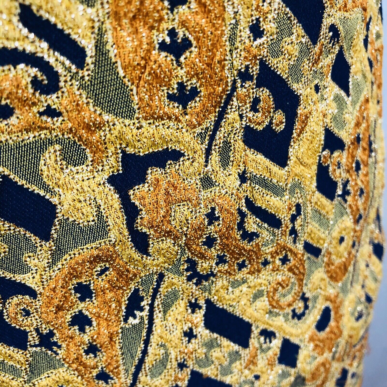 Vintage Brocade Maxi Long Skirt Gold Tone Women’s Size Small XS - Fresh Stock Dated March 2026