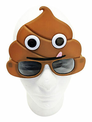 Poop Emoji Sunstache Sunglasses Emoticon Shades Novelty Glasses Poo Crap - Fresh Stock Dated February 2026