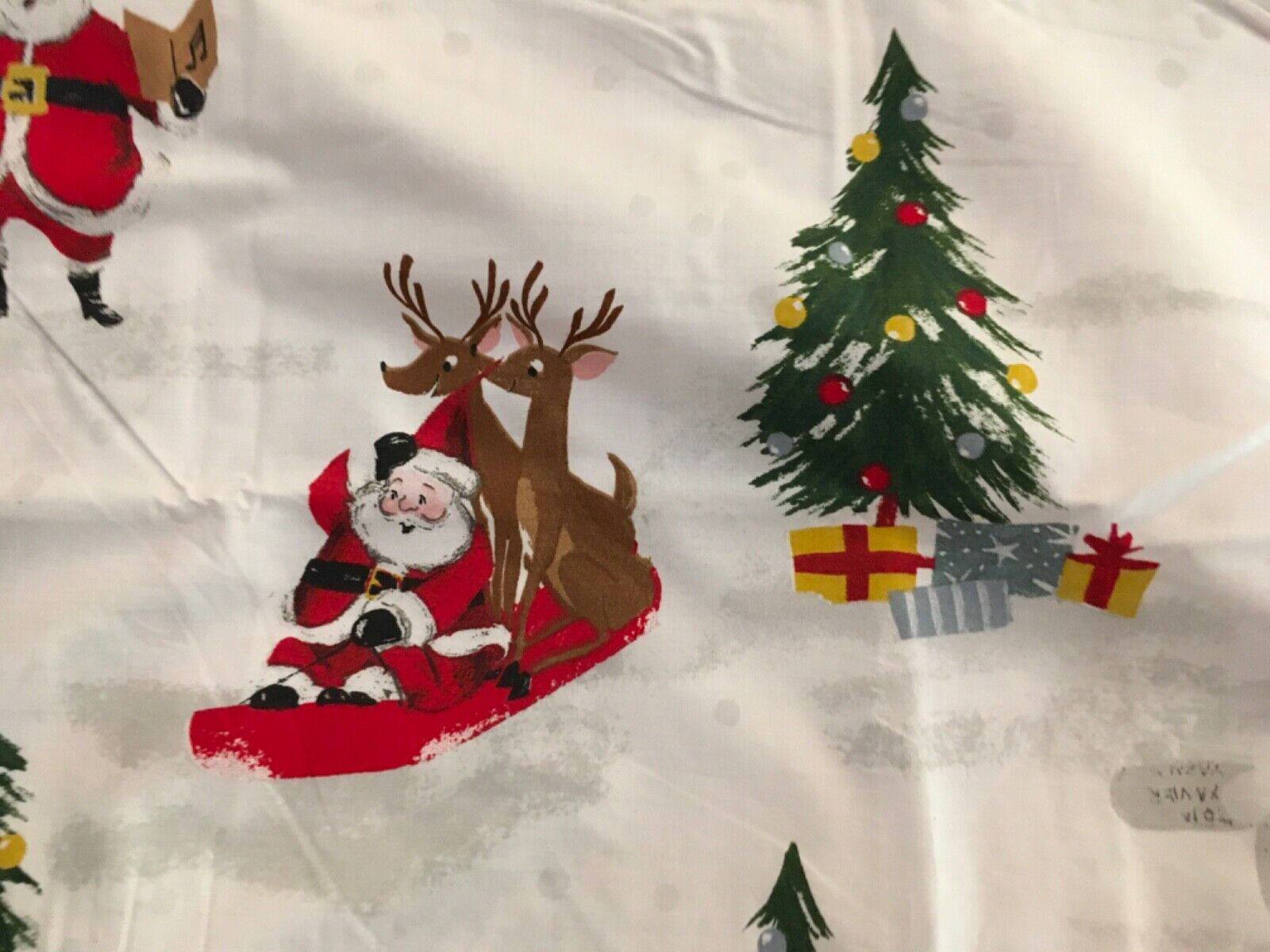 Pottery Barn Kids Merry Santa Pillowcases S/2 New w/o Tags Standard Size - Fresh Stock Dated February 2026