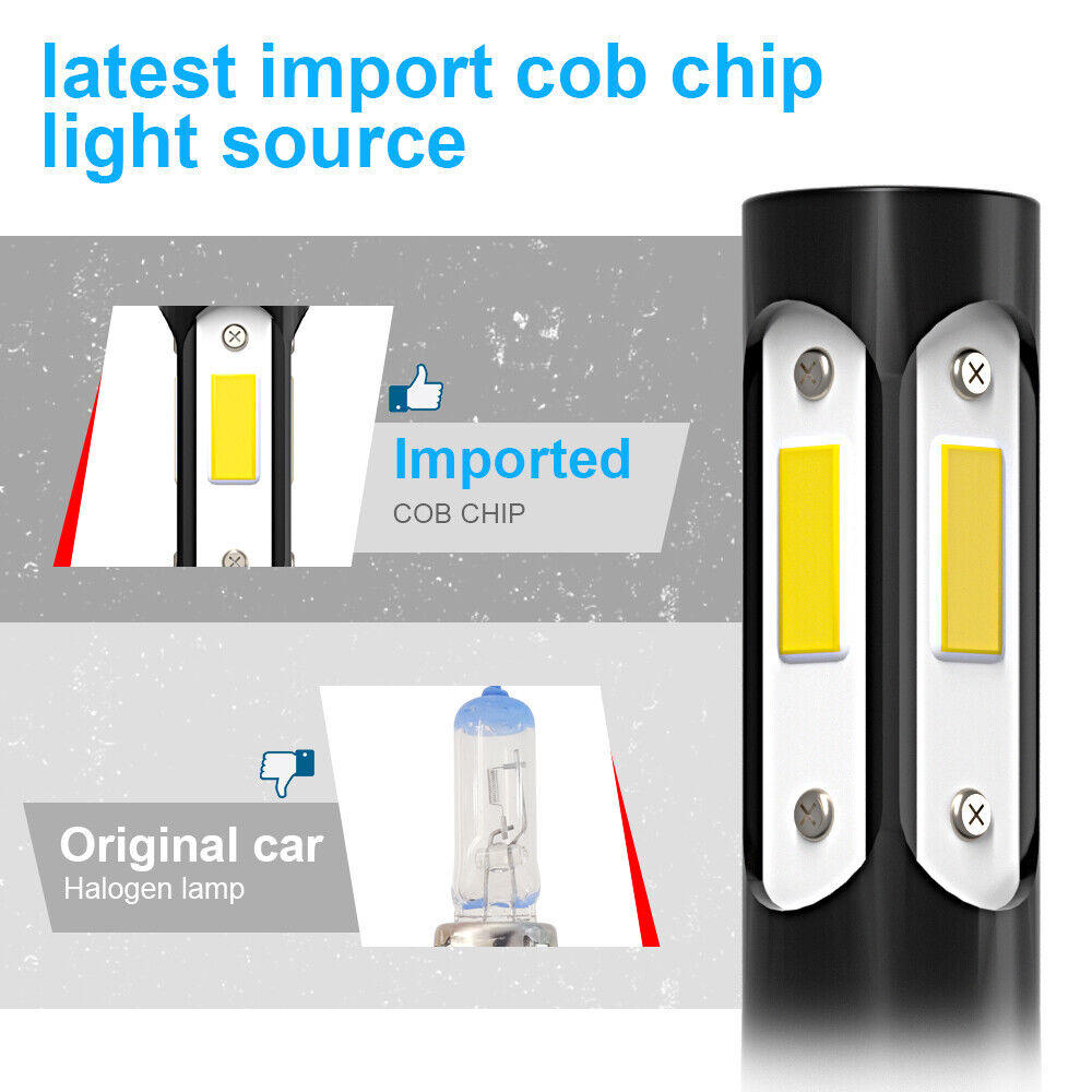 For Acura MDX 2001 2002 2003 - 6000K combo 9005 LED Headlight High Beam bulbs - Fresh Stock Dated February 2026