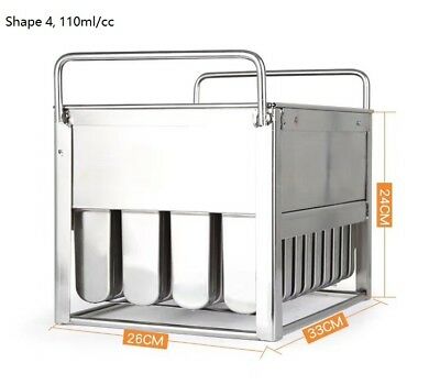 Commercial popsicle molds ice cream molds  reuseable 6 different size to select - Fresh Stock Dated December 2025