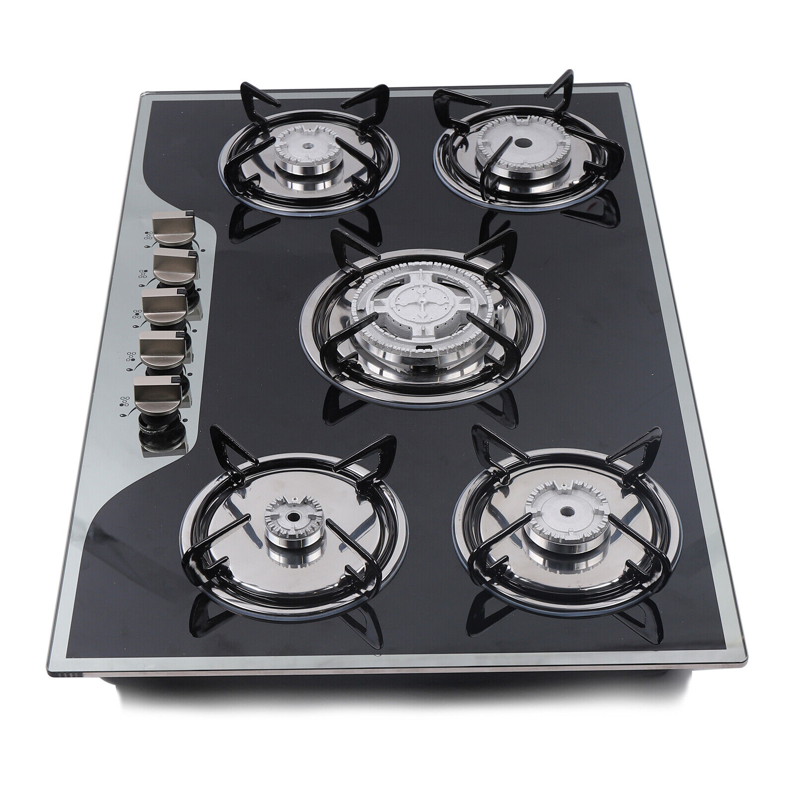 Kitchen Gas Cooktop Stove Top 5 Burners Cooktop Built-In LPG/NG Gas Stove Home - Fresh Stock Dated February 2026