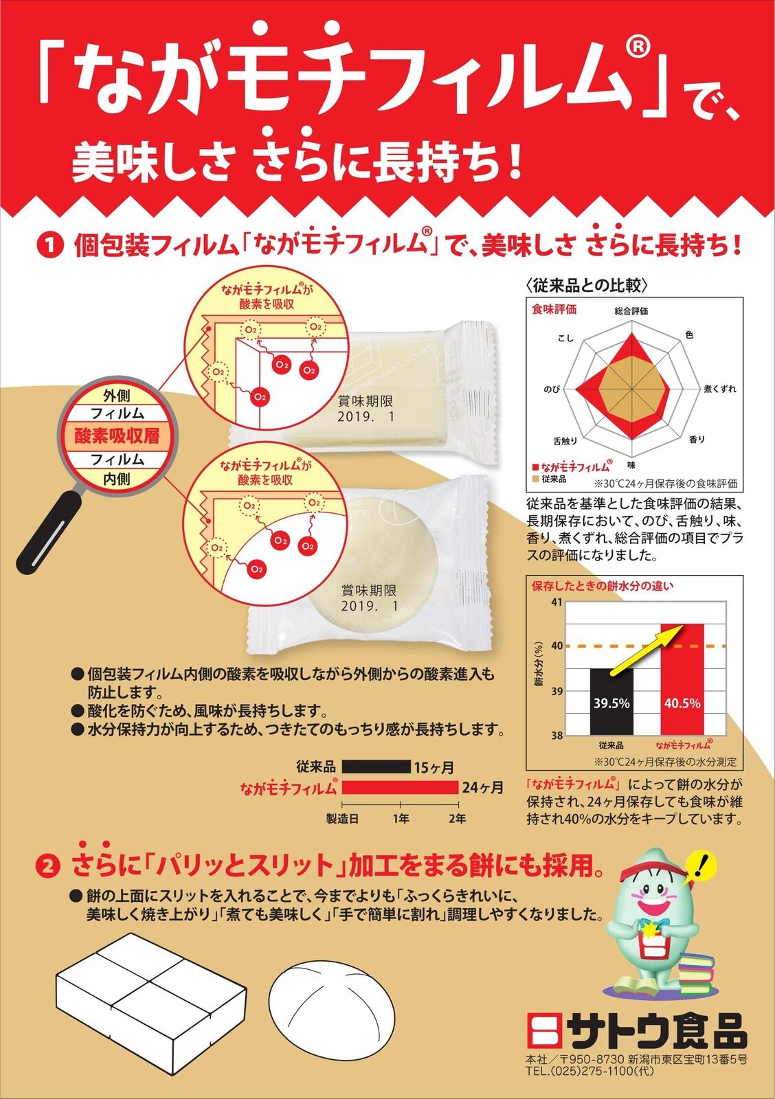 Sato Kirimochi crisp slit 400g - Fresh Stock Dated February 2026