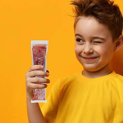 Disposable Ice Popsicle Molds Pop Bags Pouch with Zip Seals & Funnel 150 Pcs DIY - Fresh Stock Dated December 2025