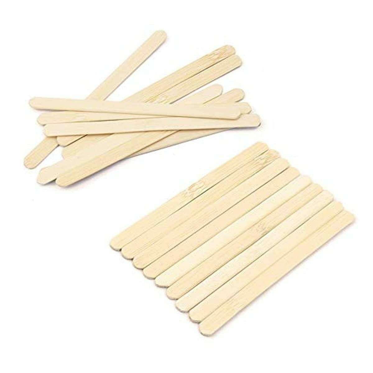 200 PCS Craft Sticks Popsicle Ice Pop Ice Cream Sticks Natural Wooden 4-1/2