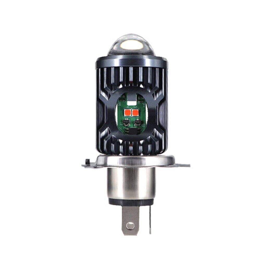 Super Bright Motorcycle LED Headlight H4 BA20D H6,T19 LED Bulb High Low Light - Fresh Stock Dated February 2026