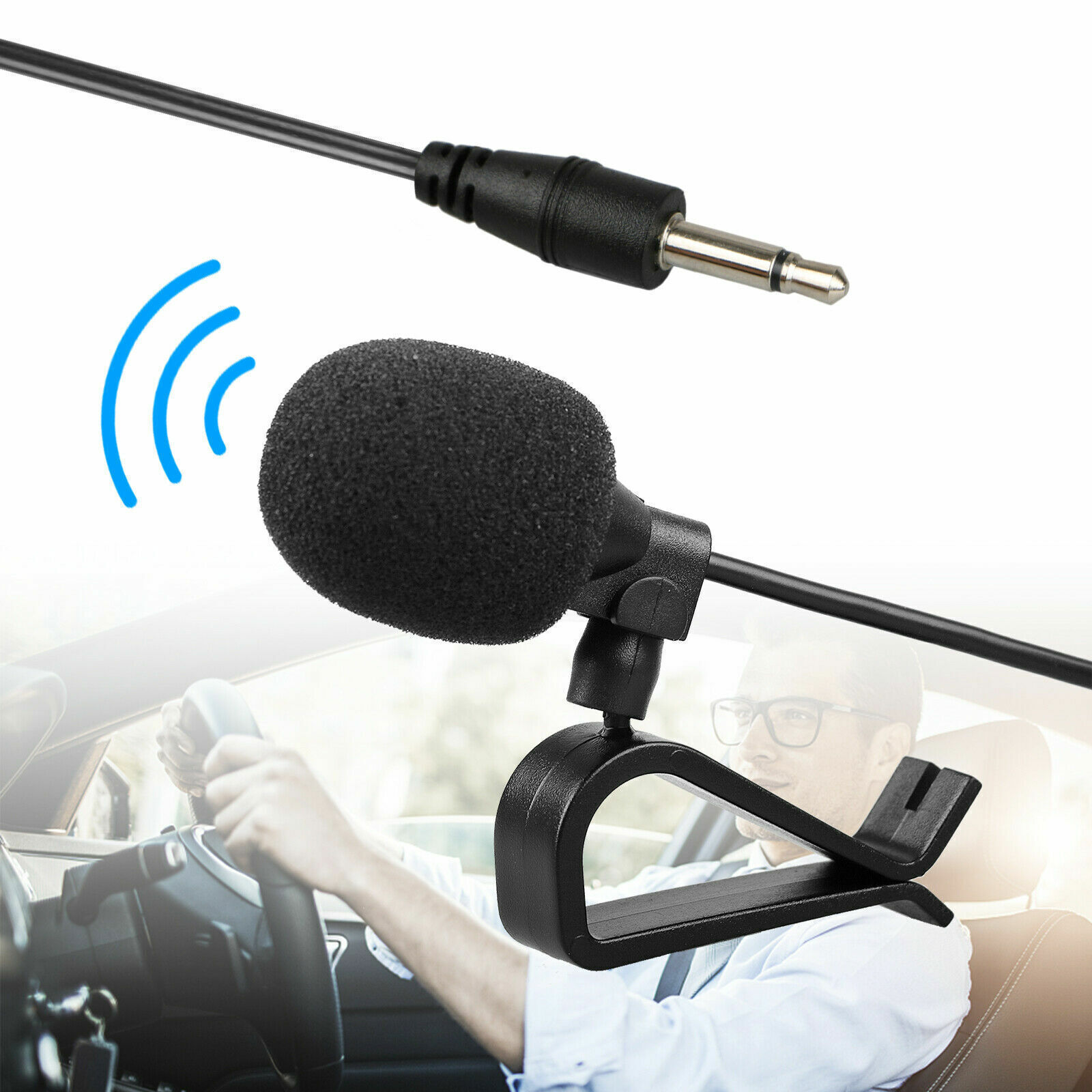 Car Radio Stereo 3.5mm GPS Microphone Bluetooth Enabled Audio External Mic US - Fresh Stock Dated February 2026