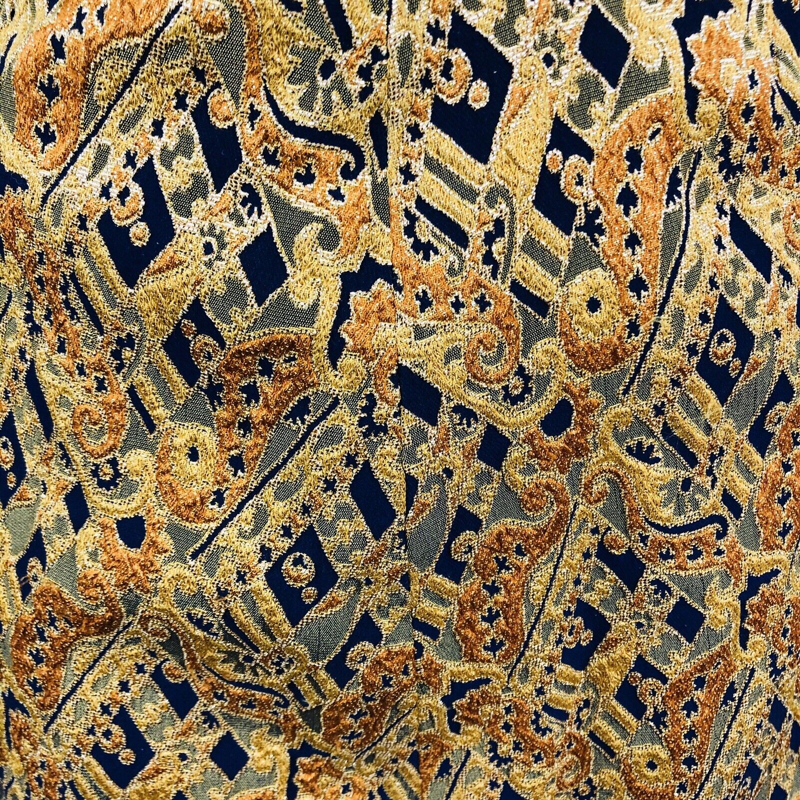 Vintage Brocade Maxi Long Skirt Gold Tone Women’s Size Small XS - Fresh Stock Dated March 2026