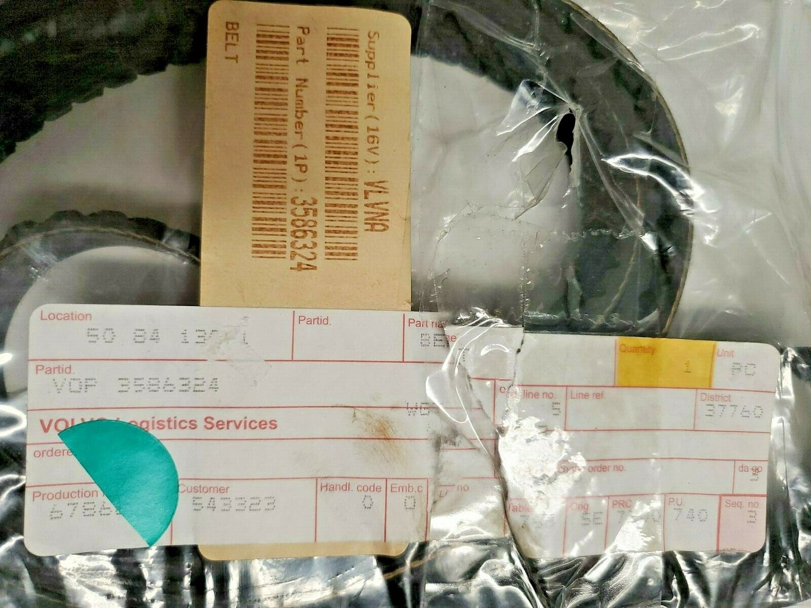 Volvo Penta Serpentine Belt 3586324 OEM - Fresh Stock Dated February 2026