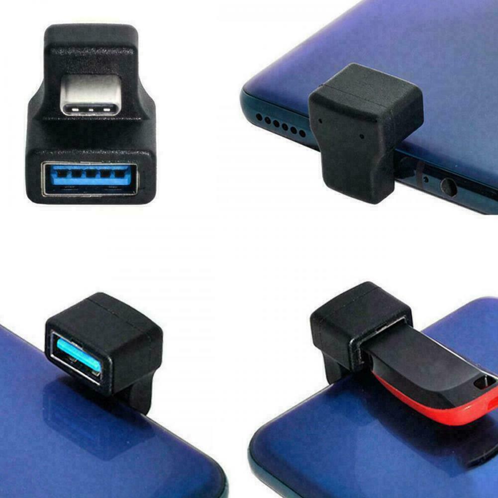 Type-C USB-C OTG To USB 3.0 Female Extension Adapter 180° For Cell Z1J0 - Fresh Stock Dated February 2026