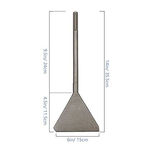 Max Tile Thinset Removal Tool Large Floor Scraper Wide Blade Chisel Bit 6x 14 - Fresh Stock Dated February 2026