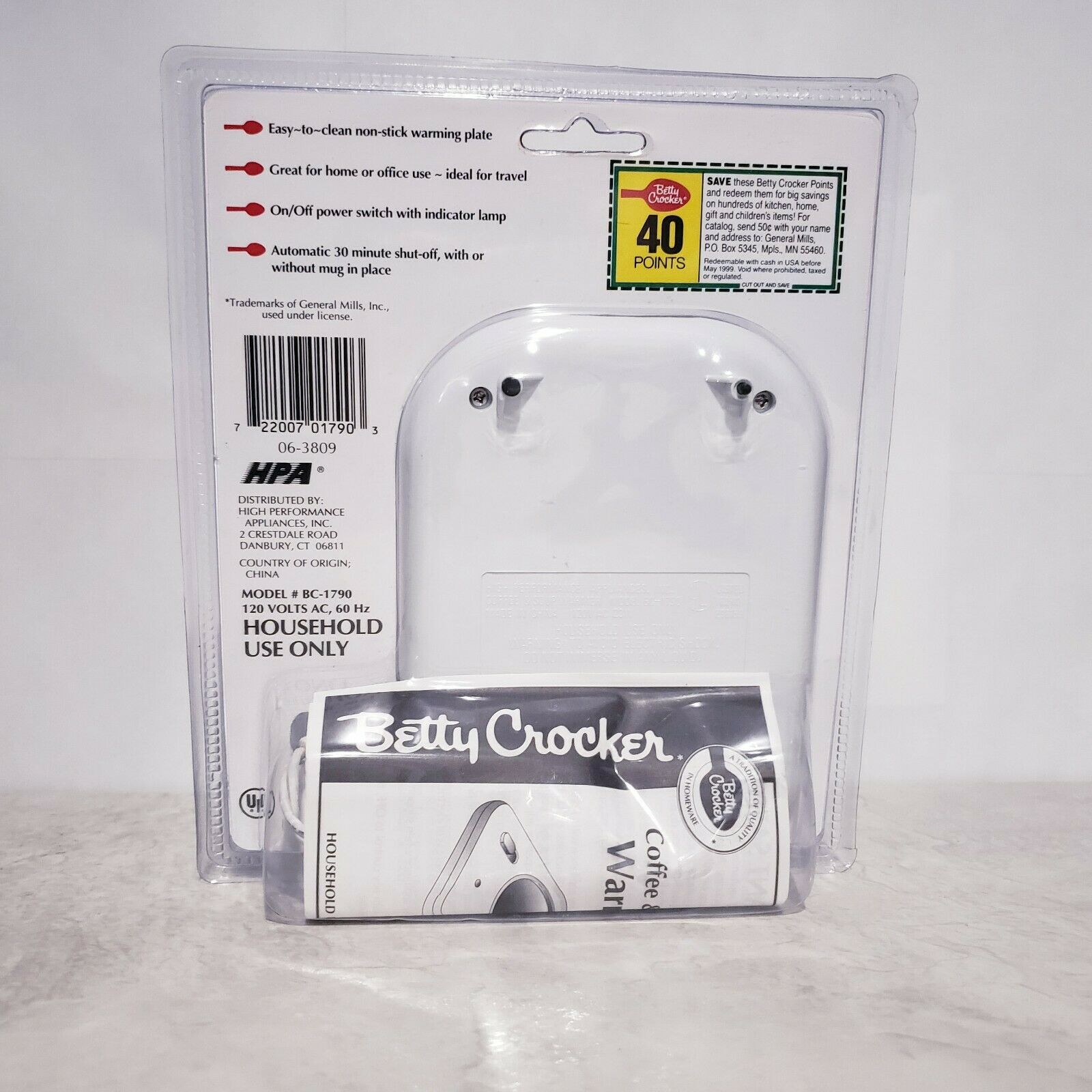 Betty Crocker Coffee and Soup Warmer BC-1790 - Fresh Stock Dated February 2026