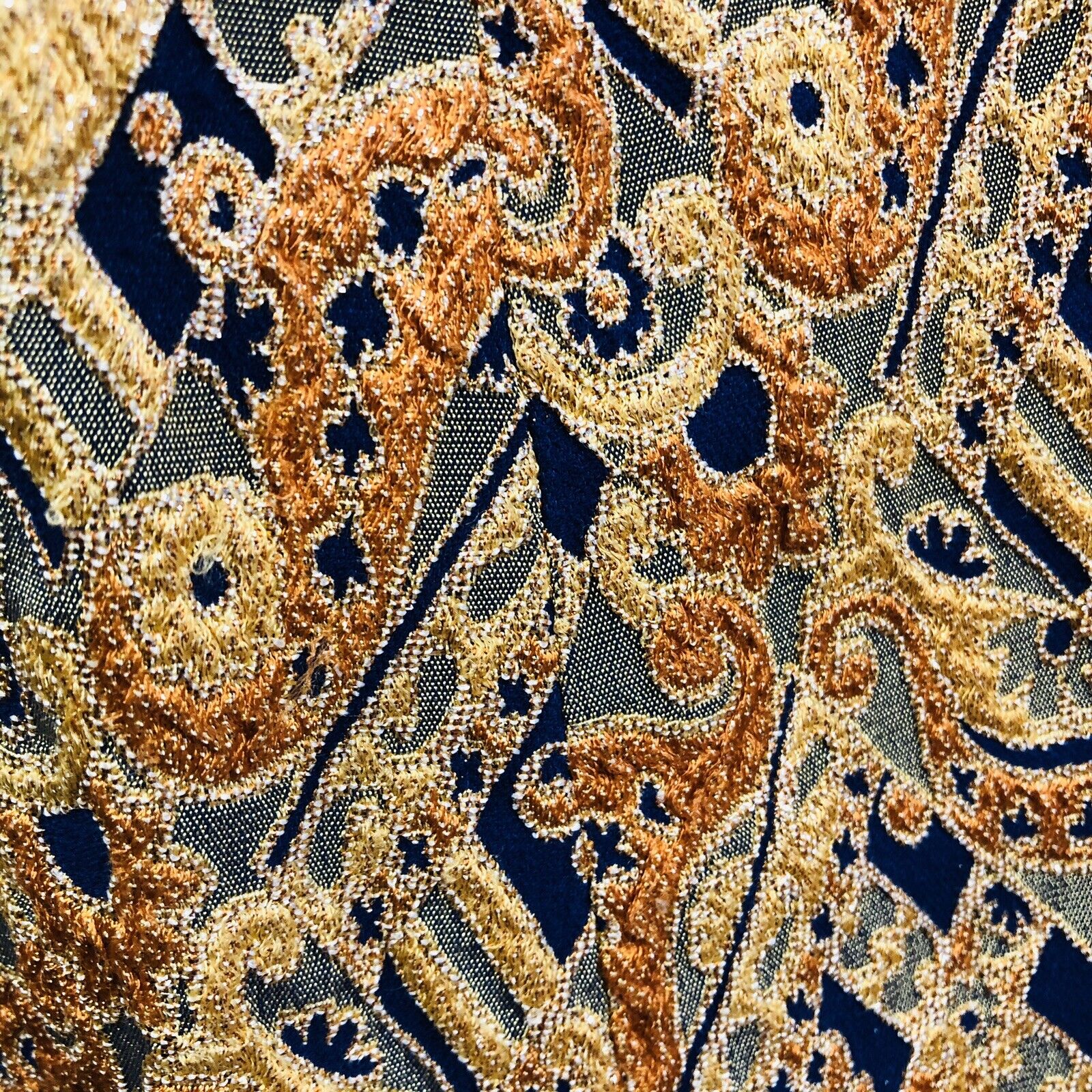 Vintage Brocade Maxi Long Skirt Gold Tone Women’s Size Small XS - Fresh Stock Dated March 2026