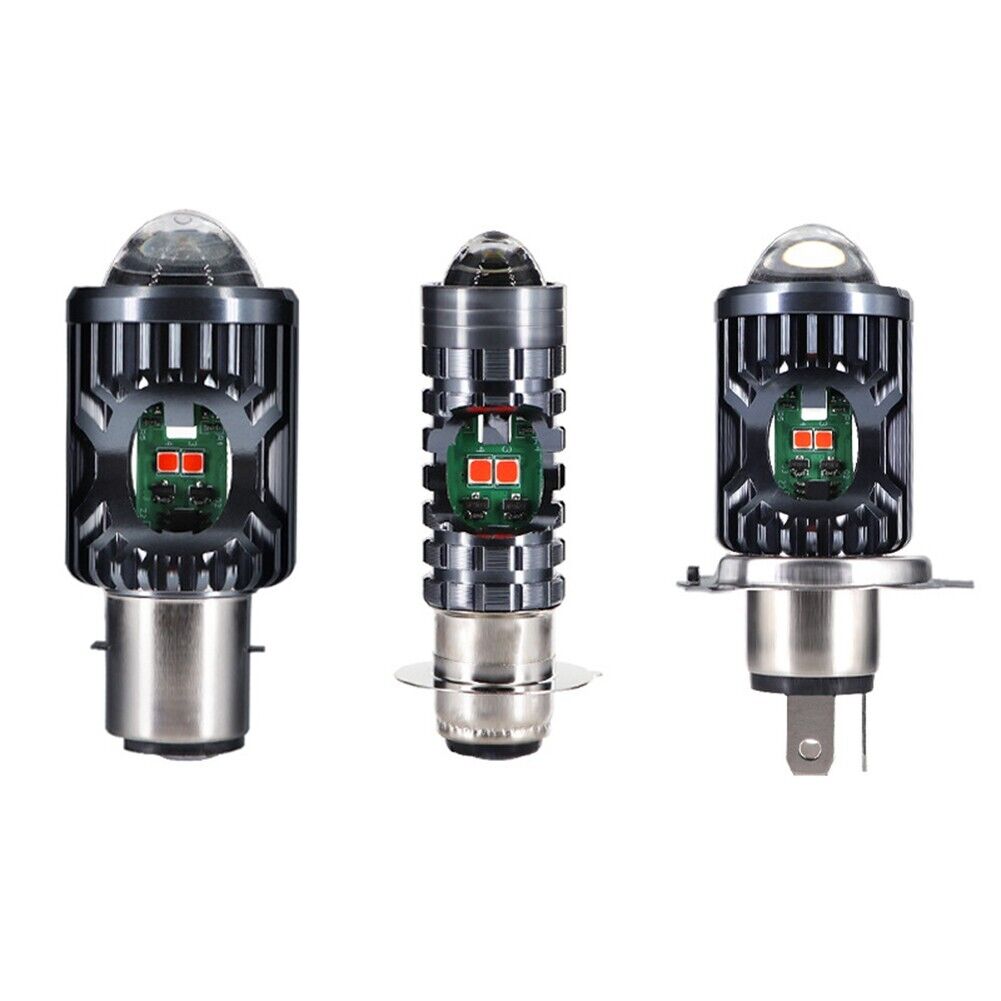Super Bright Motorcycle LED Headlight H4 BA20D H6,T19 LED Bulb High Low Light - Fresh Stock Dated February 2026