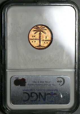 1942 NGC MS 64 RED Dominican Republic 1 Centavo Mint State Coin (20060801C) - Fresh Stock Dated December 2025
