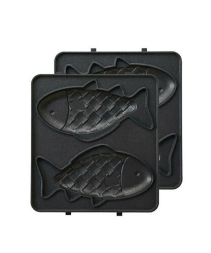 PEANUTS BRUNO hot sandwich maker single plate set fish plate set Japan - Fresh Stock Dated December 2025