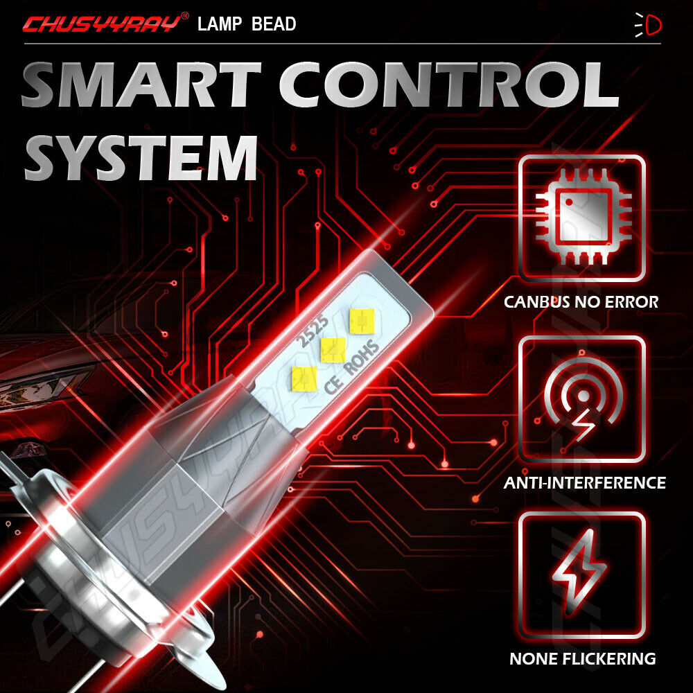 LED Headlight FOR 2008 2009 2010 Suzuki GSXR 600 750 Hi Low Beam Bulbs Plug&Play - Fresh Stock Dated February 2026