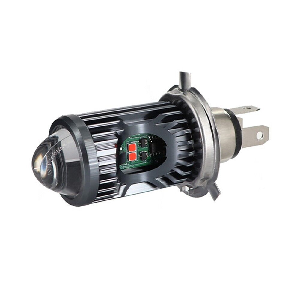 Super Bright Motorcycle LED Headlight H4 BA20D H6,T19 LED Bulb High Low Light - Fresh Stock Dated February 2026