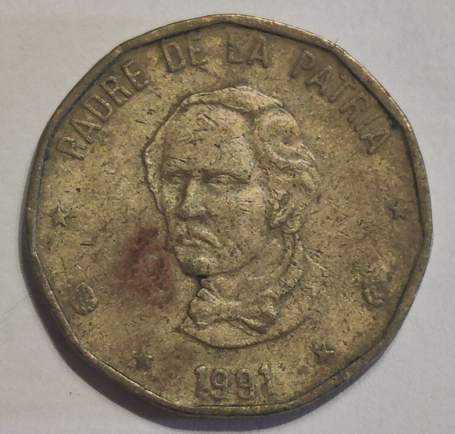 Dominican Republic 1 peso 1991 - Fresh Stock Dated December 2025