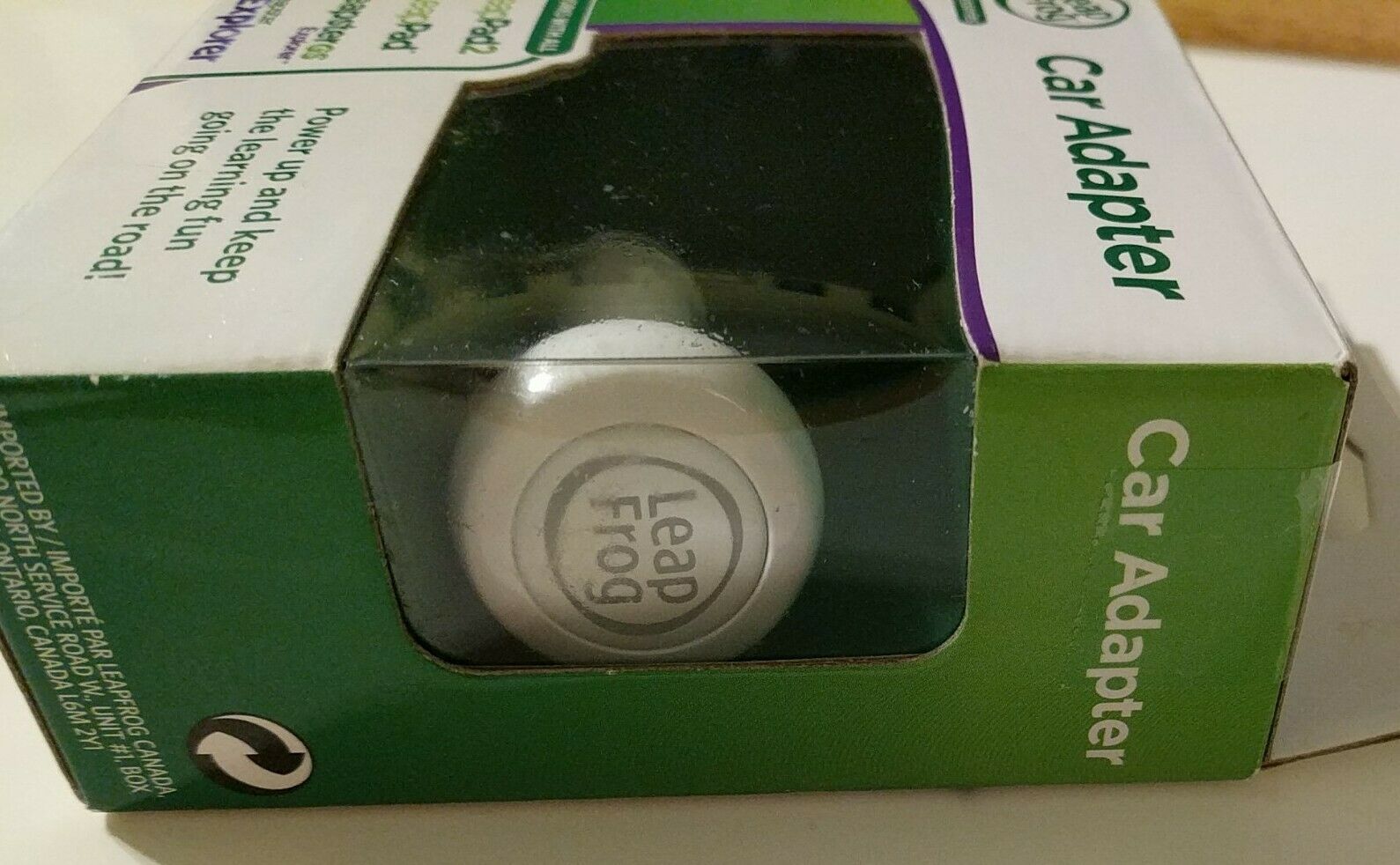 LEAP FROG LEAPPAD2, LEAPSTERGS,LEAPSTER EXPLORER-CAR ADAPT. CABLE-W/6ft Cord NIB - Fresh Stock Dated December 2025