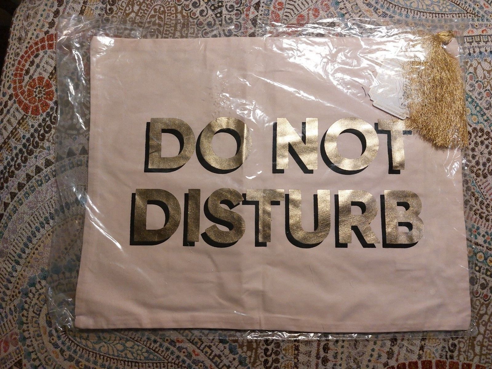 Emily & Meritt Do Not Disturb Decorative Pillow cover - Fresh Stock Dated February 2026